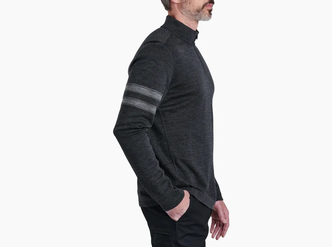 'Kuhl' Men's Team Merino 1/4 Zip Sweater - Ash