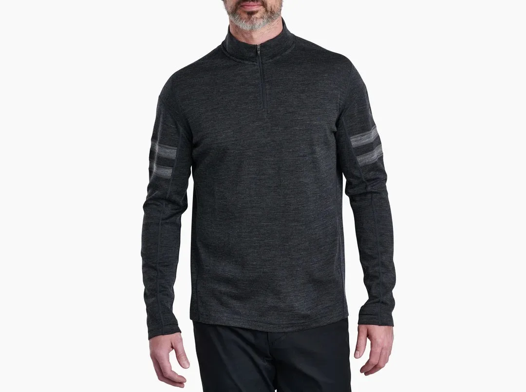 'Kuhl' Men's Team Merino 1/4 Zip Sweater - Ash