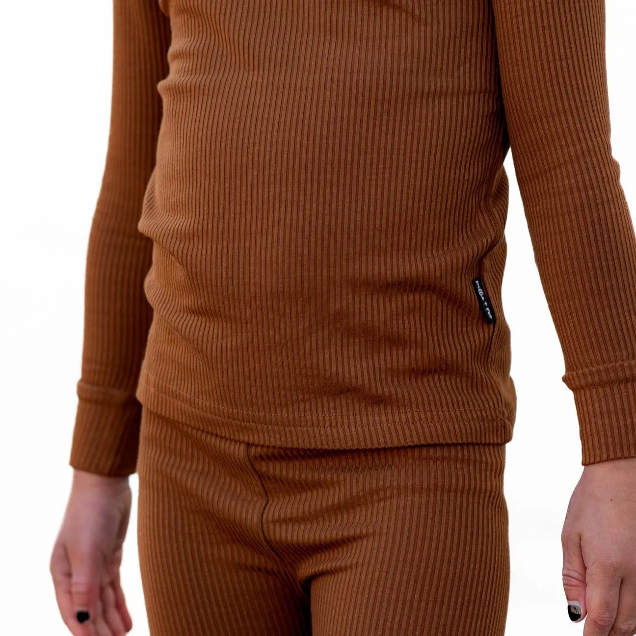 LONG SLEEVE 2 PIECE SETS- Bark Ribbed