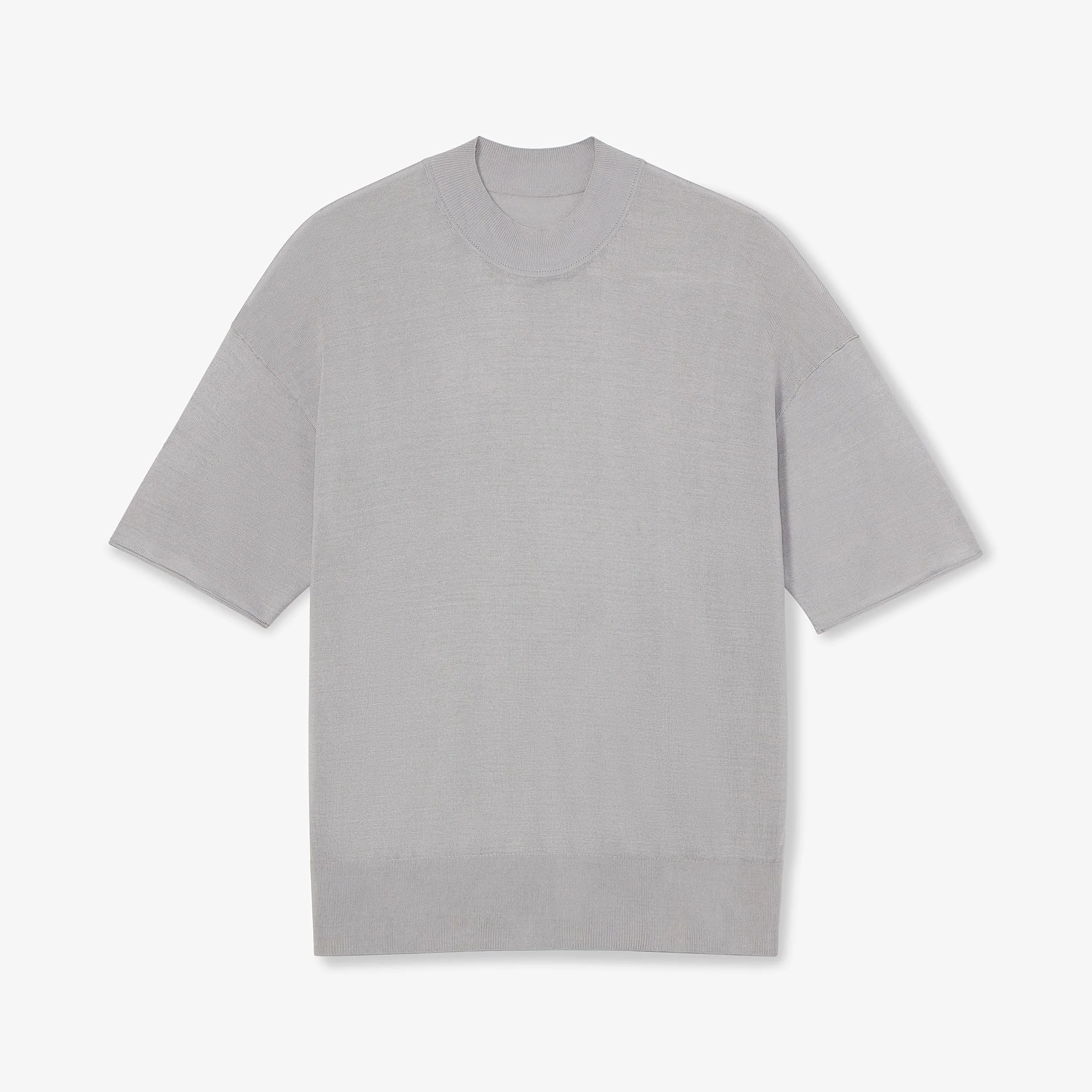 Mia Top - Silk Jersey :: Pale Gray