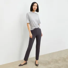 Mia Top - Silk Jersey :: Pale Gray