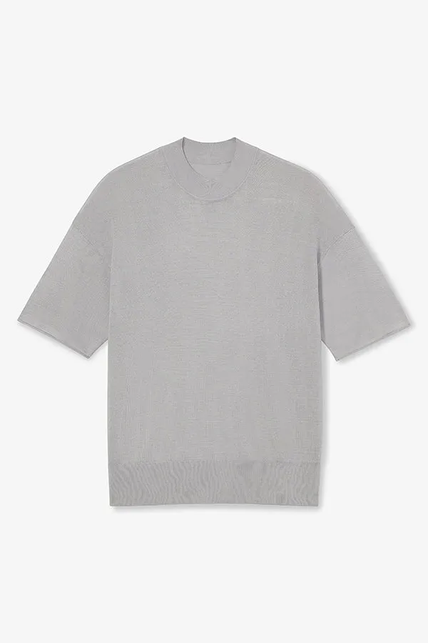 Mia Top - Silk Jersey :: Pale Gray