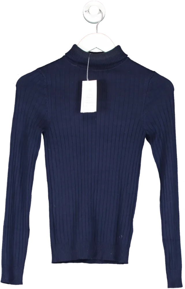 New Look Blue Roll Neck Jumper UK 8