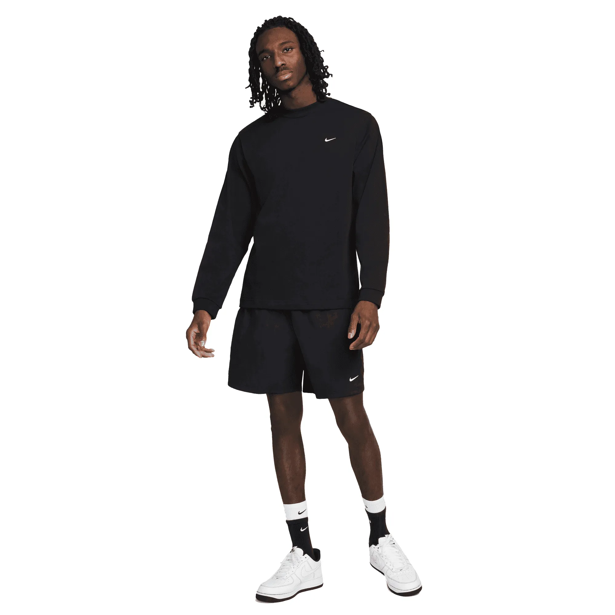 NikeLab NRG Solo Swoosh L/S Tee Black/White DX0884-010