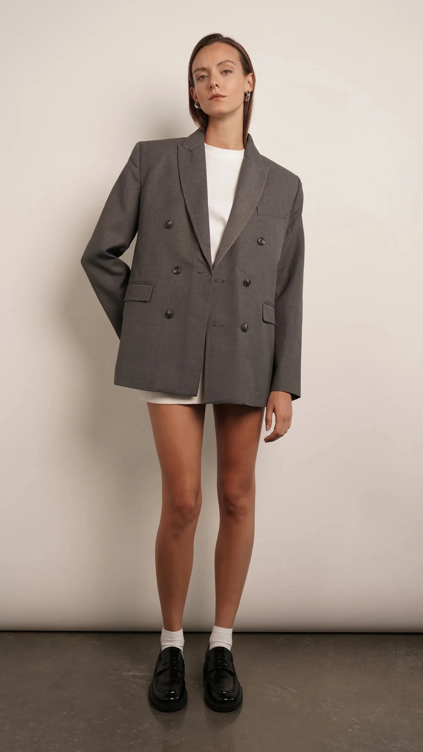 Parentezi - Oversized Blazer - Grey