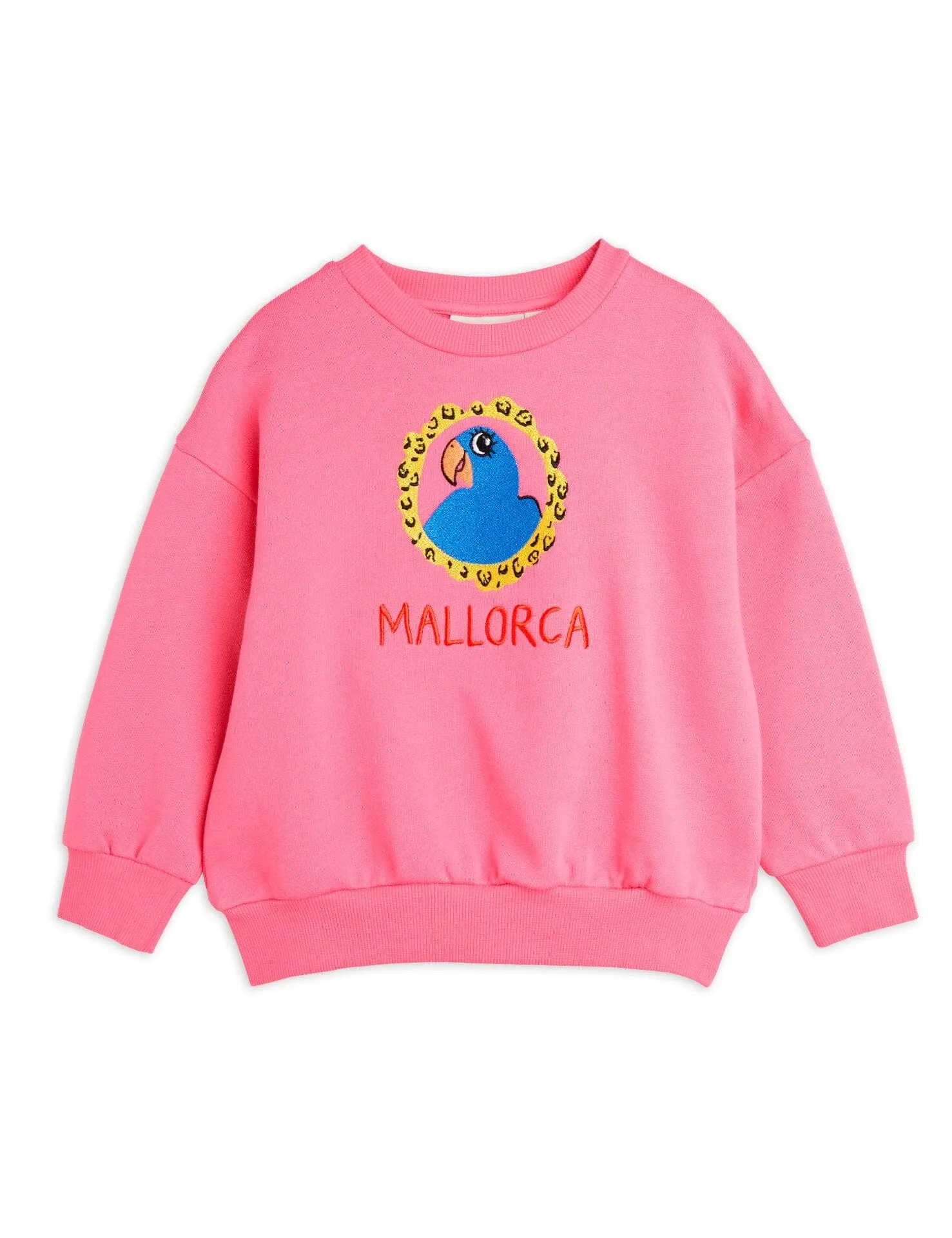 Parrot Embroidered Sweatshirt | Pink