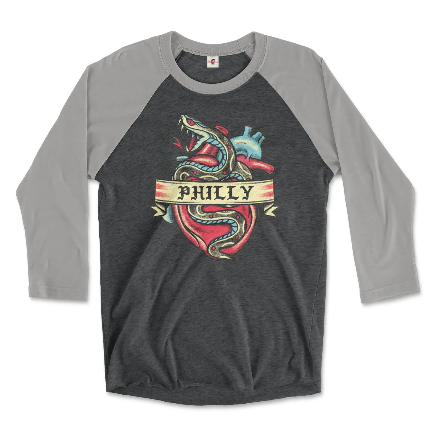 Philly Snake Tattoo Raglan Tee