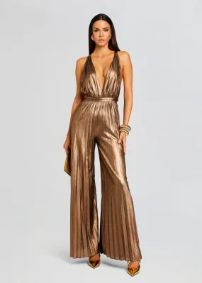 Retrofete - Graciane Jumpsuit - Metallic Bronze