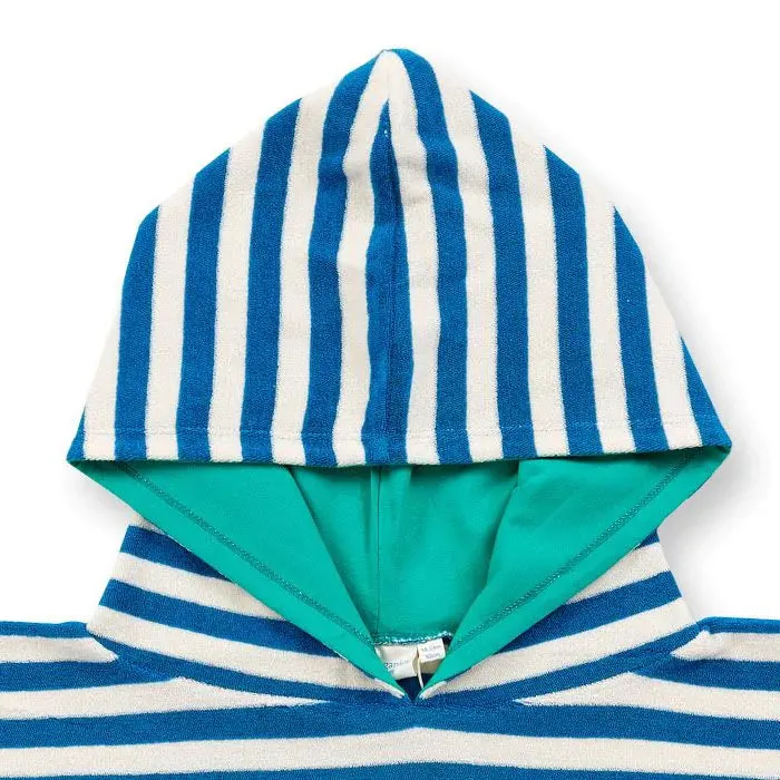 Sense Organics Blue Stripe Alvi Beach and Bath Poncho