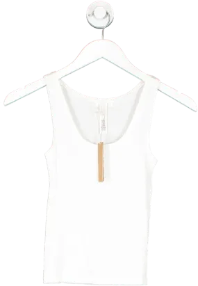 SKIMS White Soft Lounge Rib Tank UK S