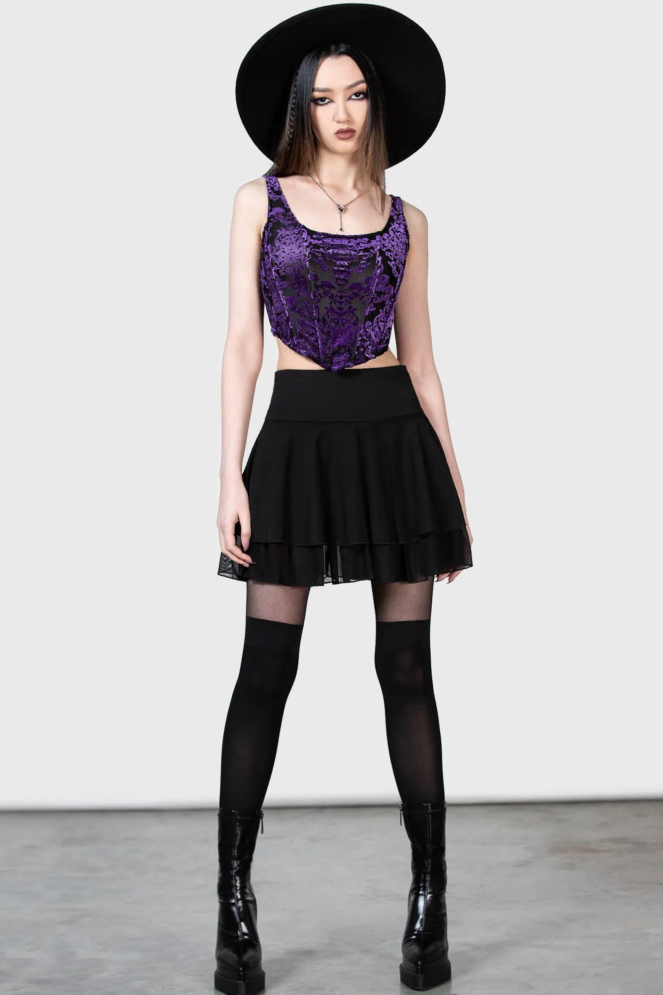 Snarl Corset Top [PURPLE]