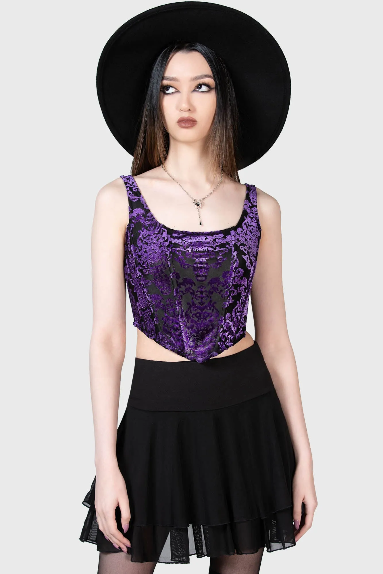 Snarl Corset Top [PURPLE]