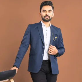 Stylish Men's Blazer for Wedding Blue