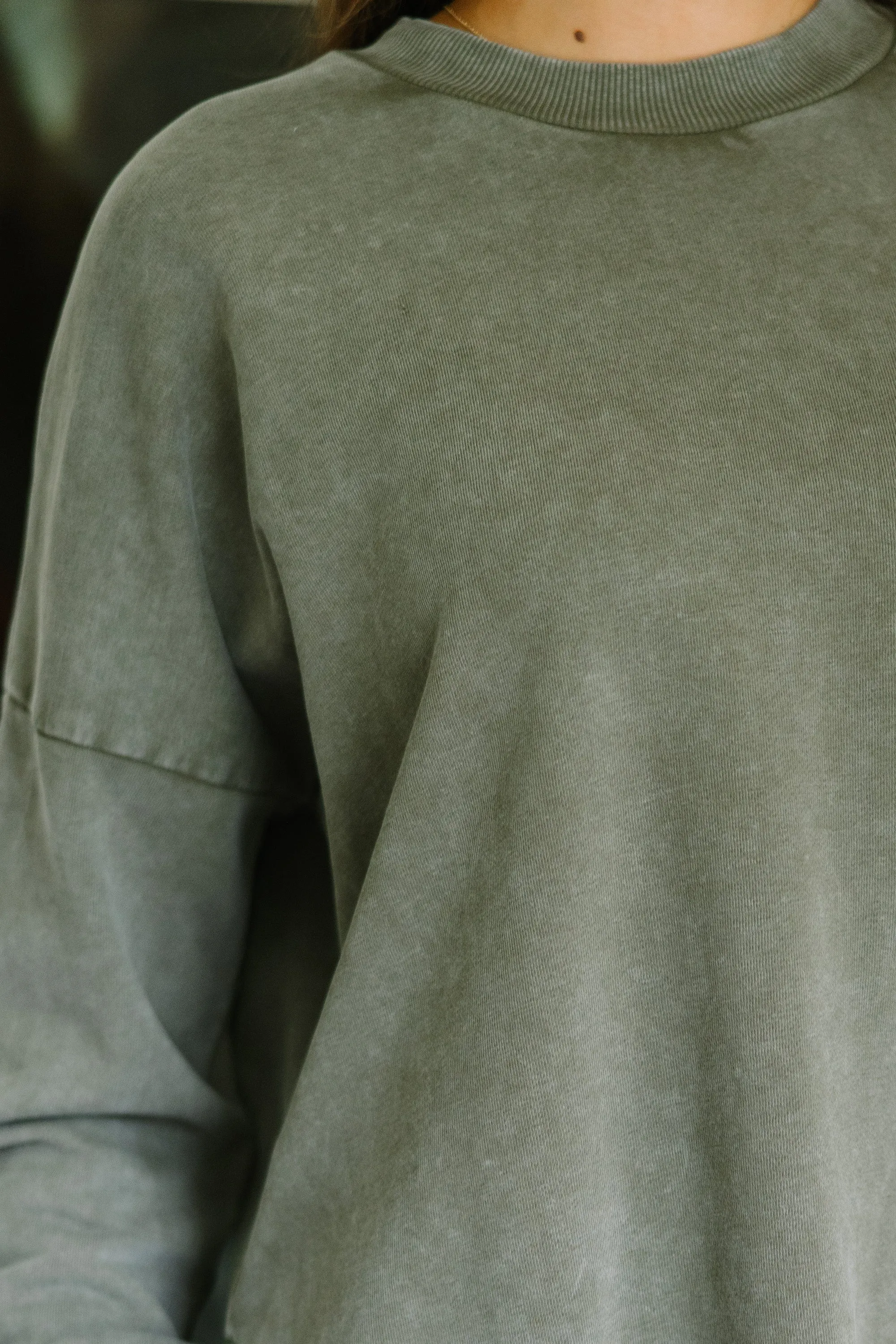 The Slouchy Olive Green Pullover