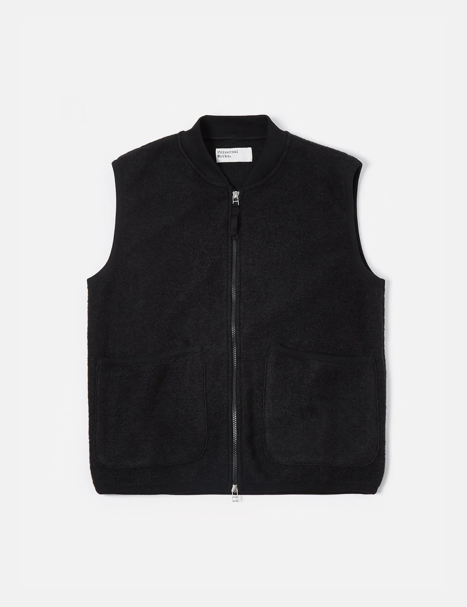 Universal Works Zip Waistcoat - Black