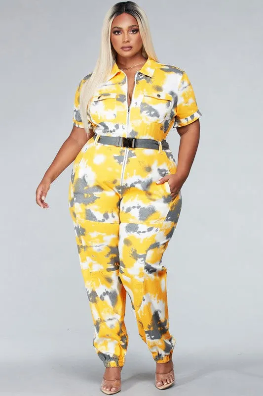 Yellow Utility Jumpsuit